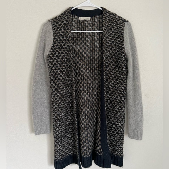 Hinge Open Knit Cardigan Wool and Angora Blend in Size XS - Picture 1 of 5